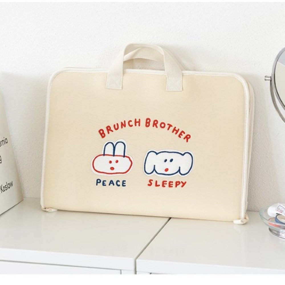 15 Laptop Macbook Bags with Handle Cream